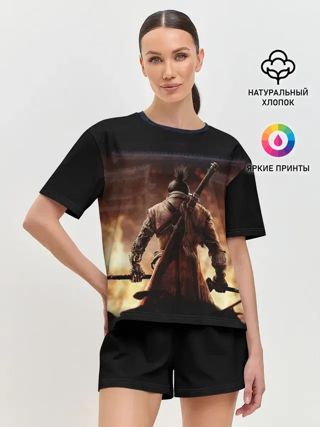 Женская пижама с шортами