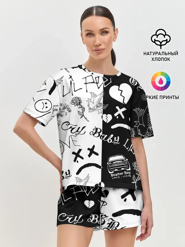 Женская пижама с шортами