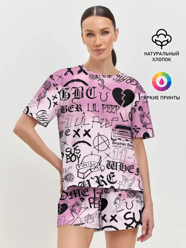 Женская пижама с шортами
