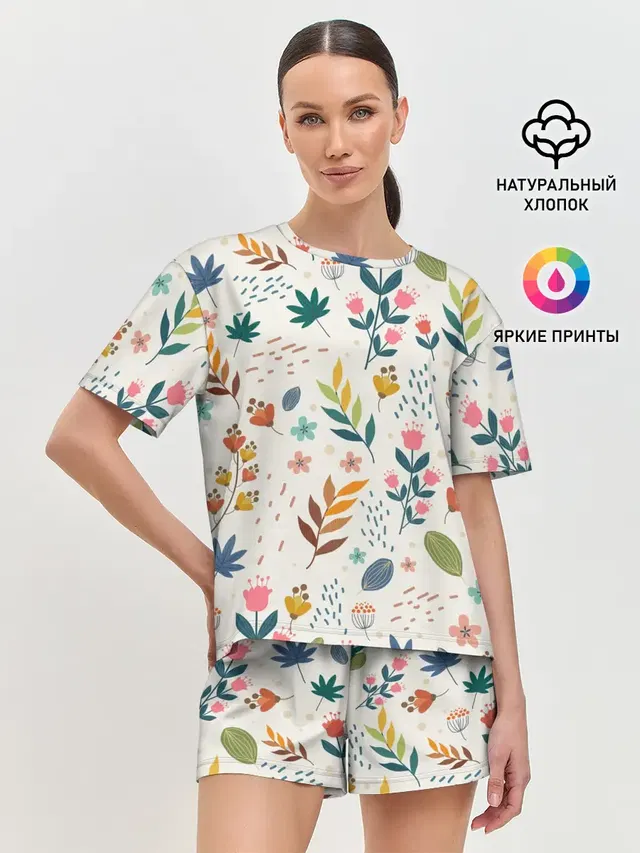 Женская пижама с шортами
