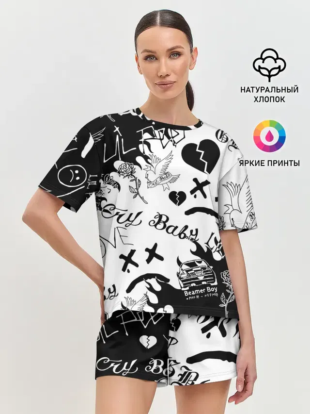 Женская пижама с шортами
