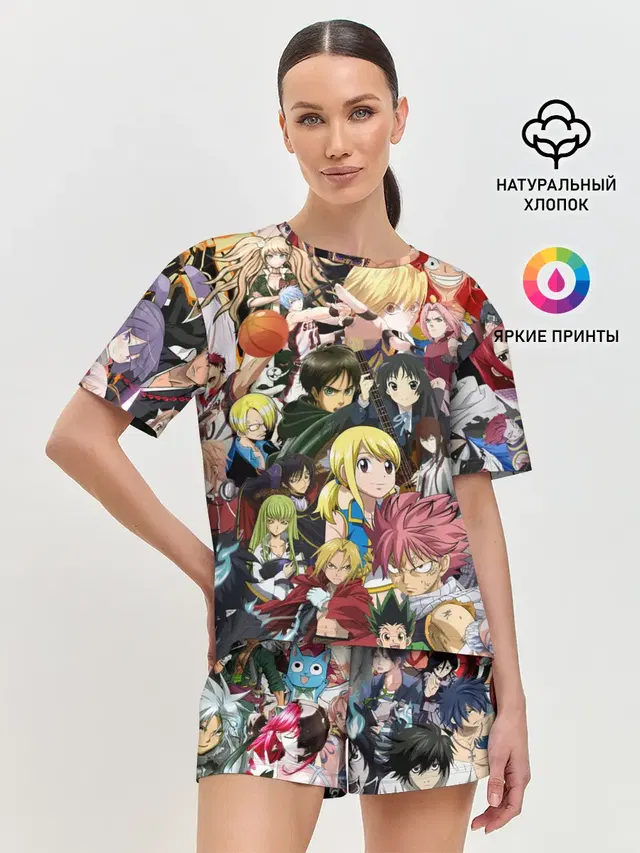 Женская пижама с шортами