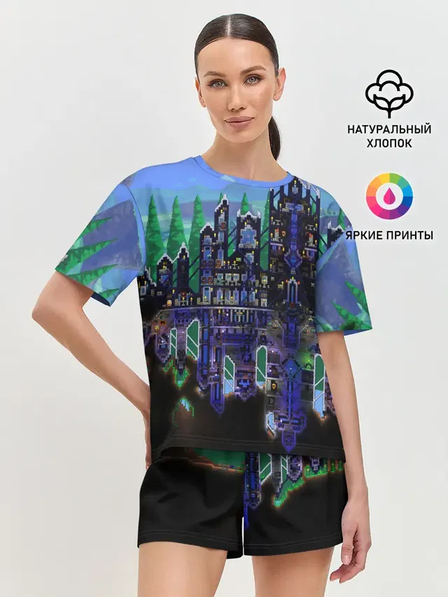 Женская пижама с шортами