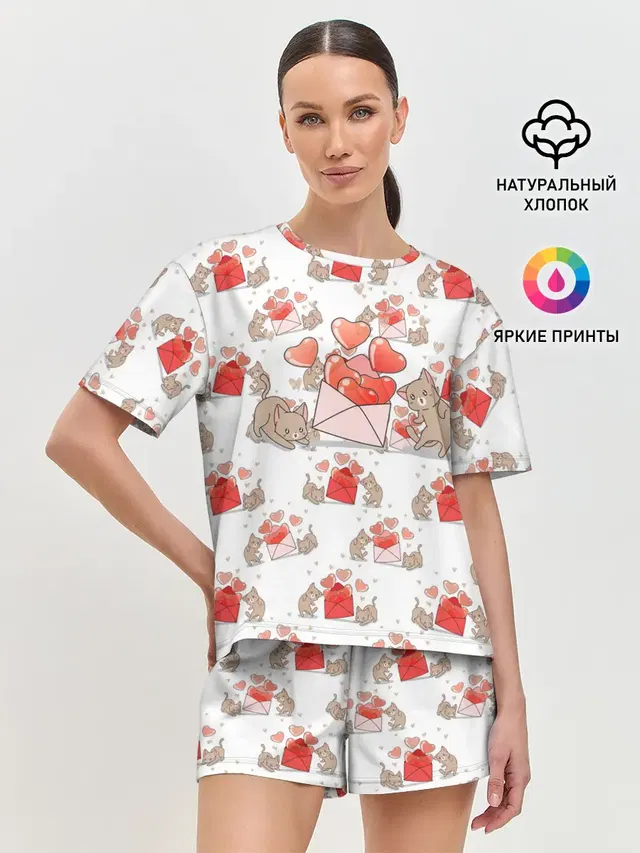 Женская пижама с шортами