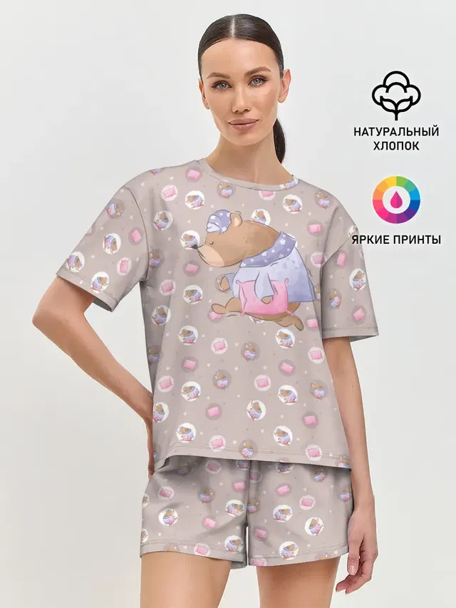Женская пижама с шортами