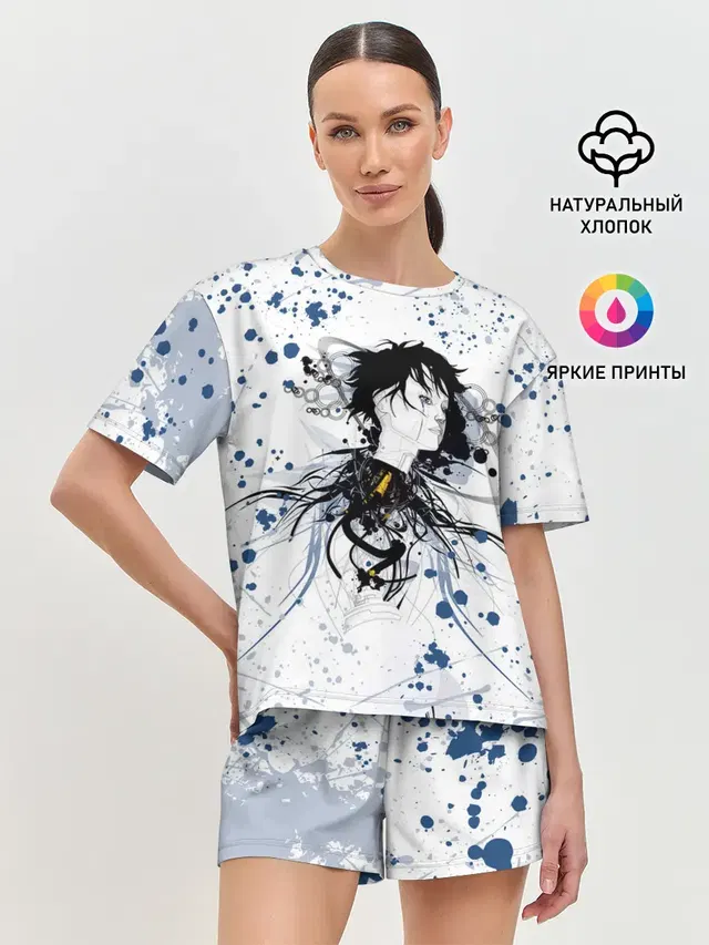 Женская пижама с шортами