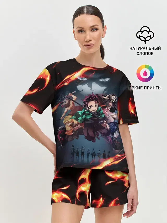 Женская пижама с шортами