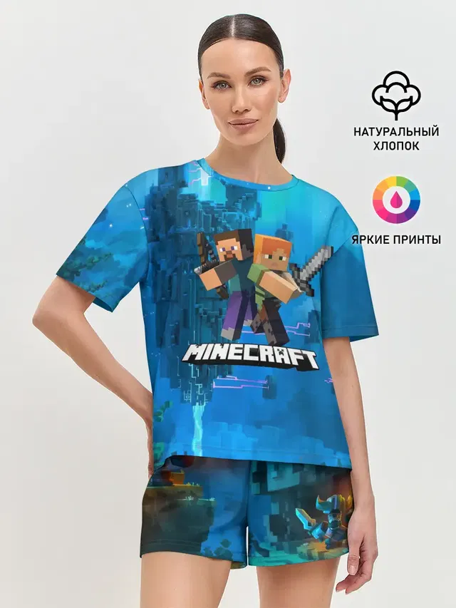 Женская пижама с шортами