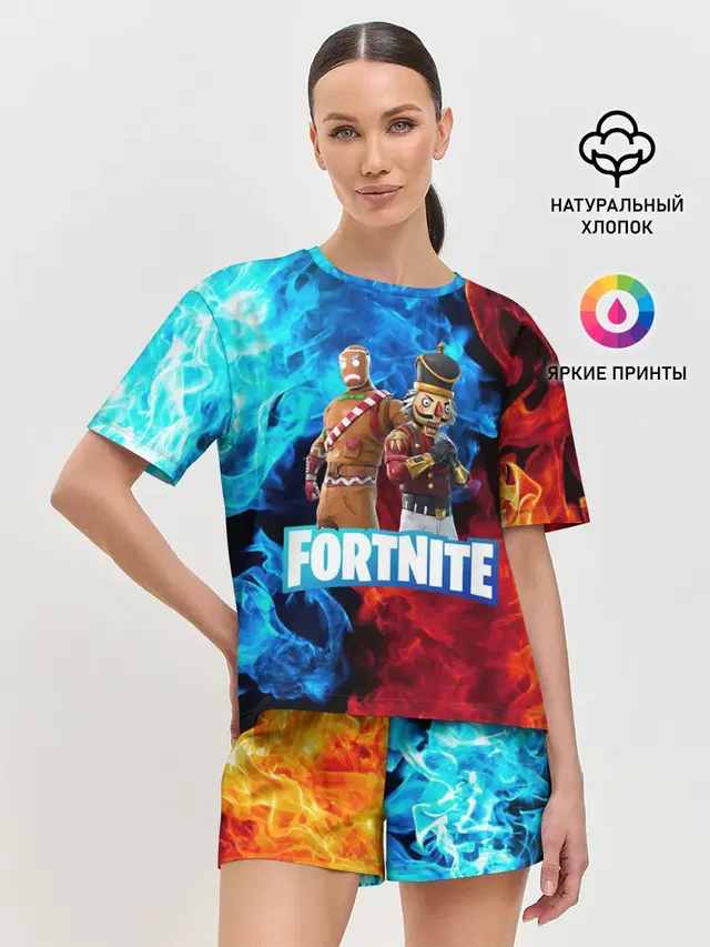 Женская пижама с шортами