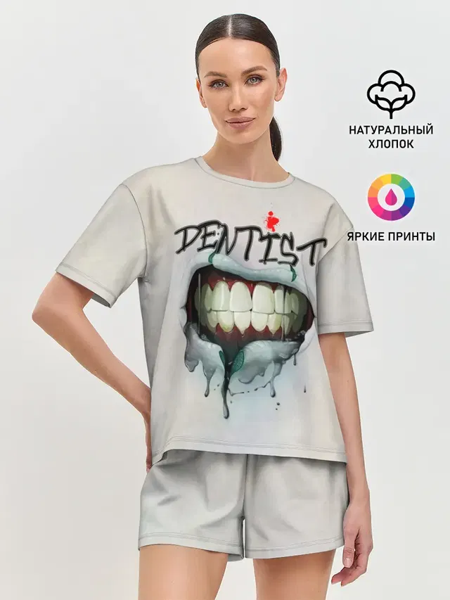 Женская пижама с шортами