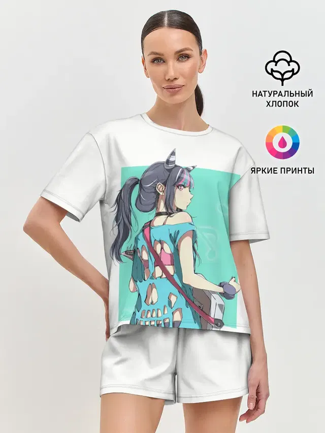 Женская пижама с шортами