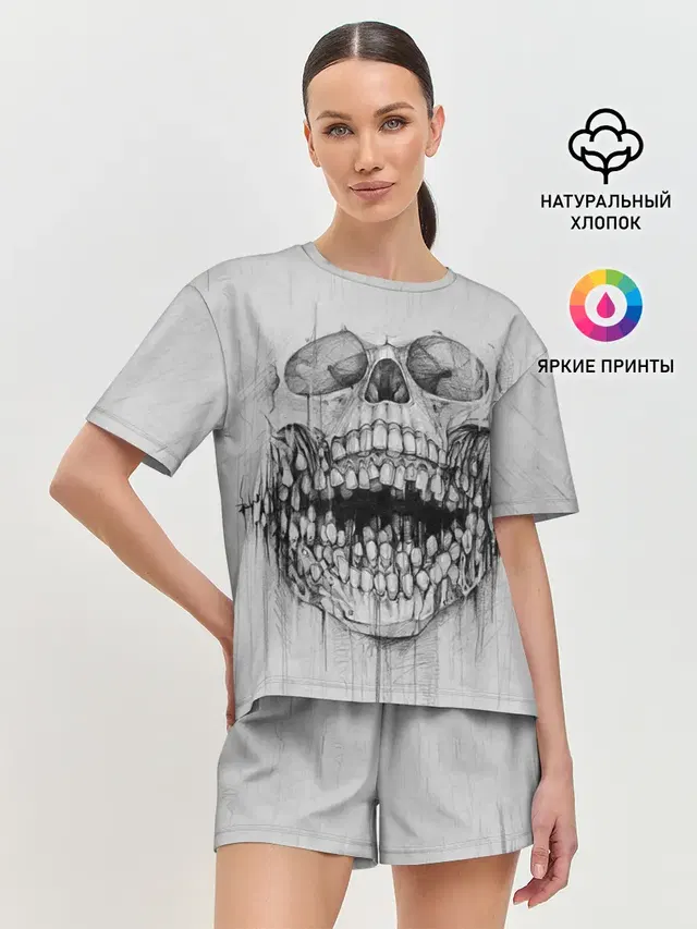 Женская пижама с шортами
