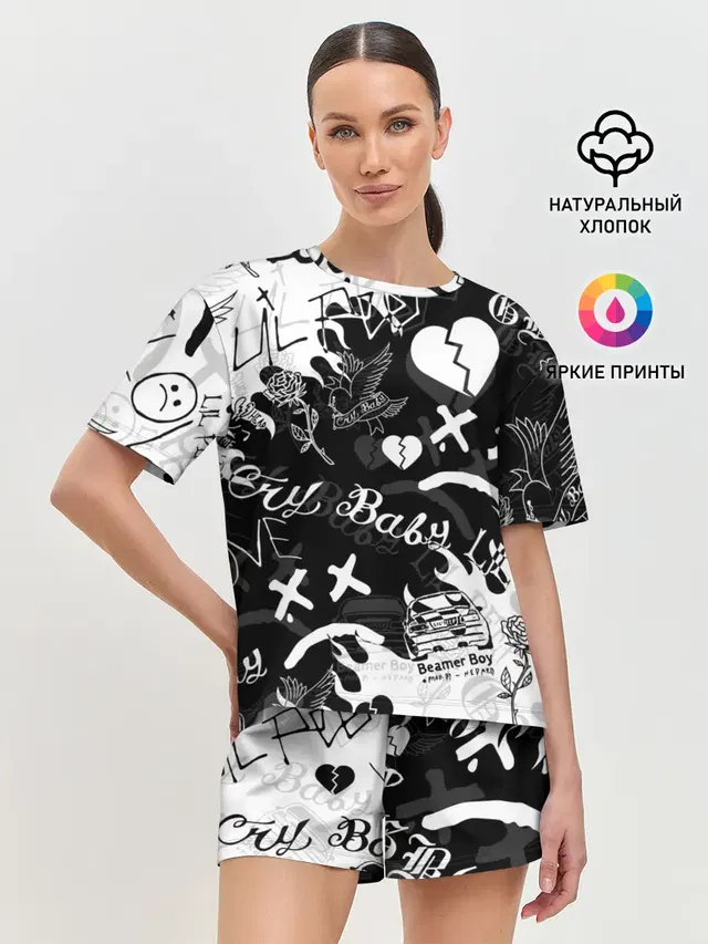 Женская пижама с шортами