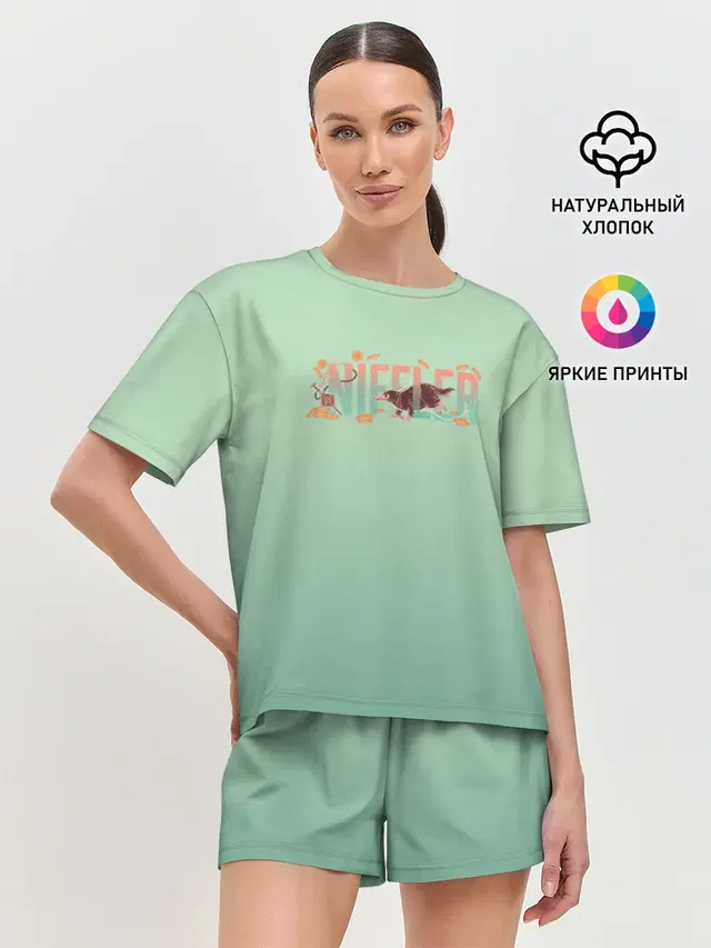 Женская пижама с шортами