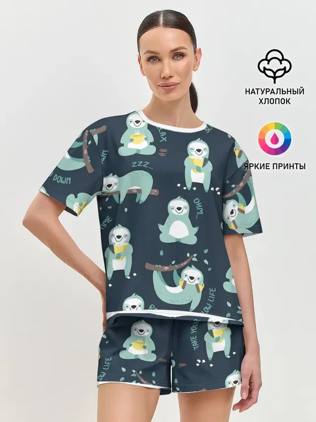 Женская пижама с шортами