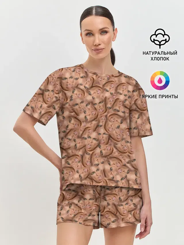 Женская пижама с шортами
