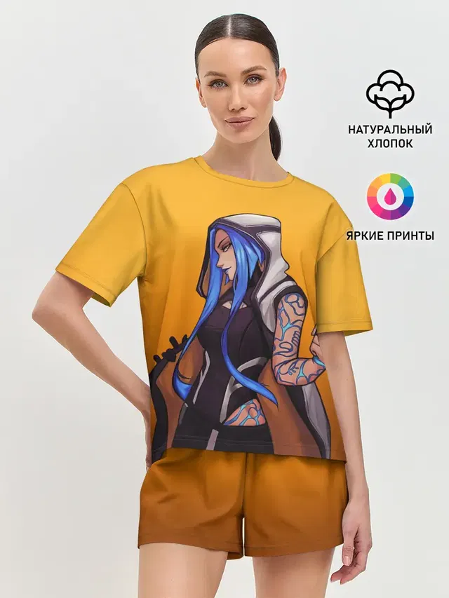 Женская пижама с шортами с принтом «Borderlands — Maya»