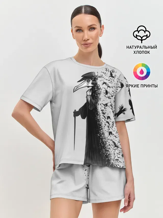 Женская пижама с шортами