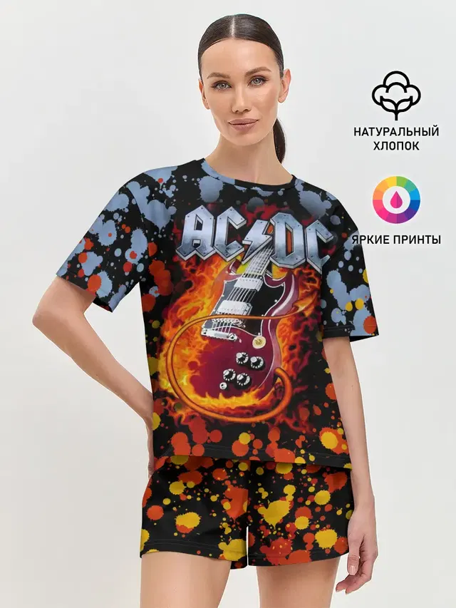 Женская пижама с шортами