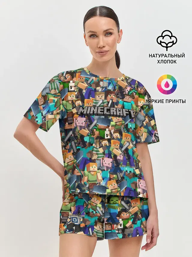 Женская пижама с шортами