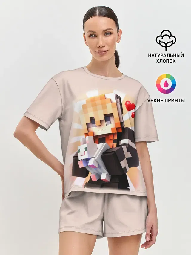 Женская пижама с шортами