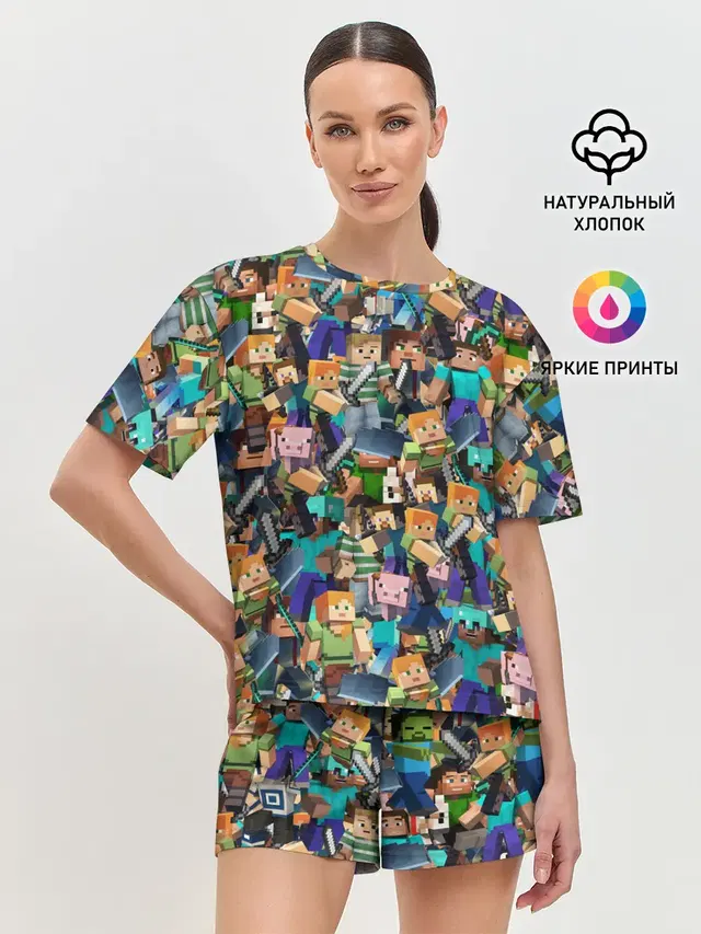 Женская пижама с шортами
