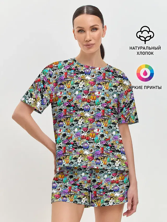 Женская пижама с шортами
