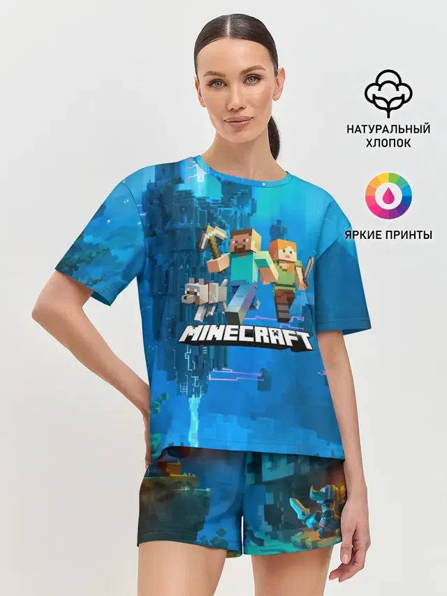 Женская пижама с шортами