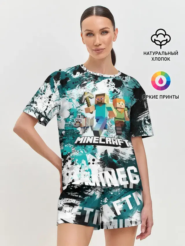 Женская пижама с шортами