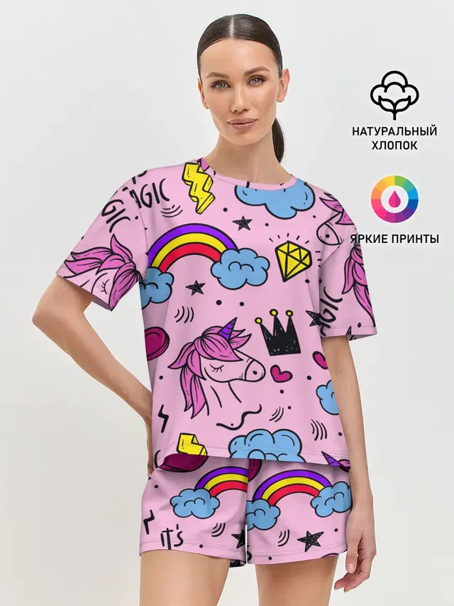 Женская пижама с шортами