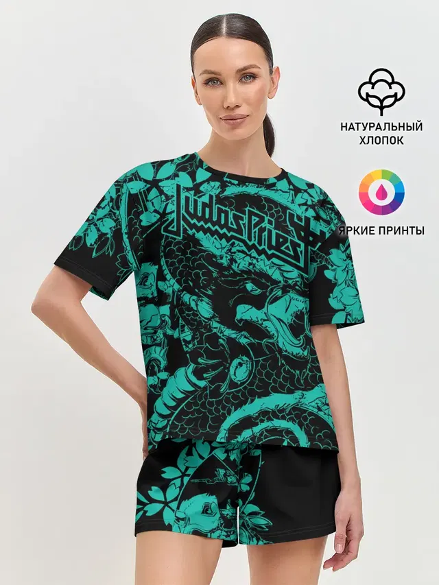 Женская пижама с шортами