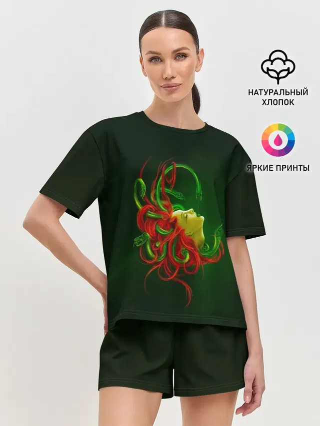 Женская пижама с шортами