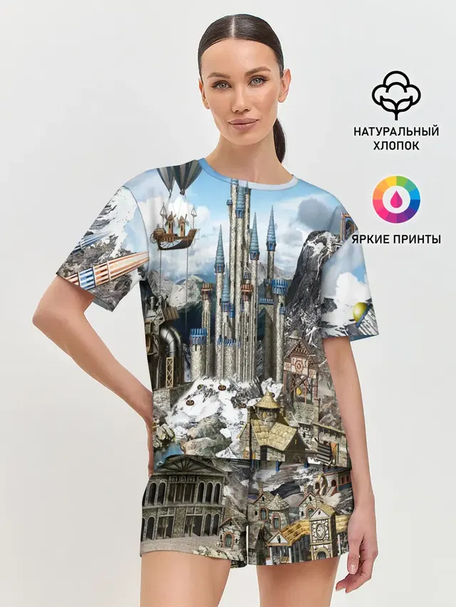 Женская пижама с шортами