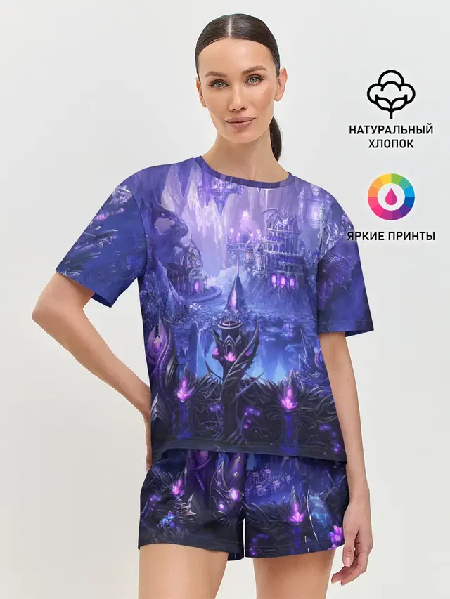 Женская пижама с шортами