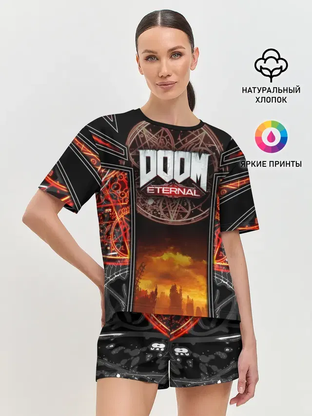 Женская пижама с шортами