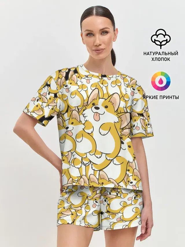 Женская пижама с шортами