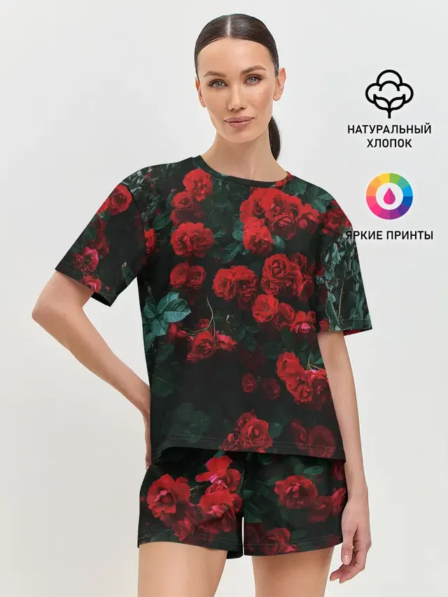 Женская пижама с шортами