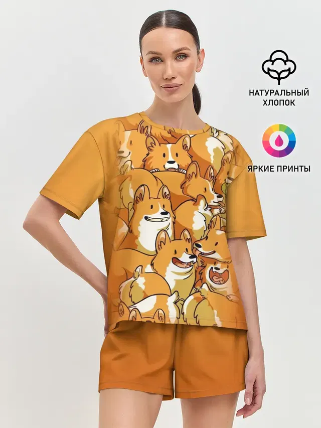 Женская пижама с шортами