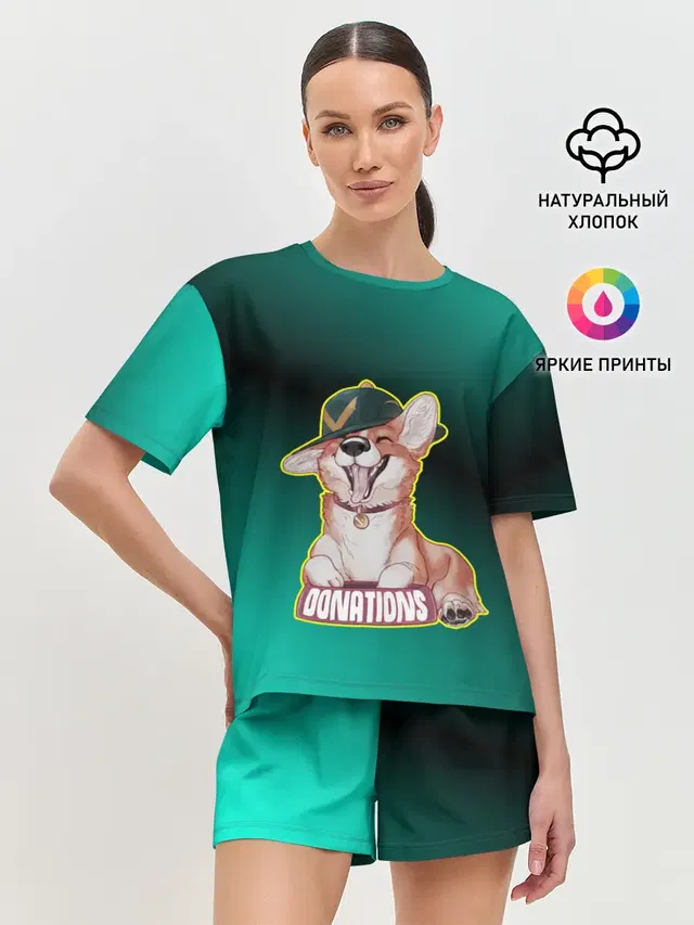 Женская пижама с шортами