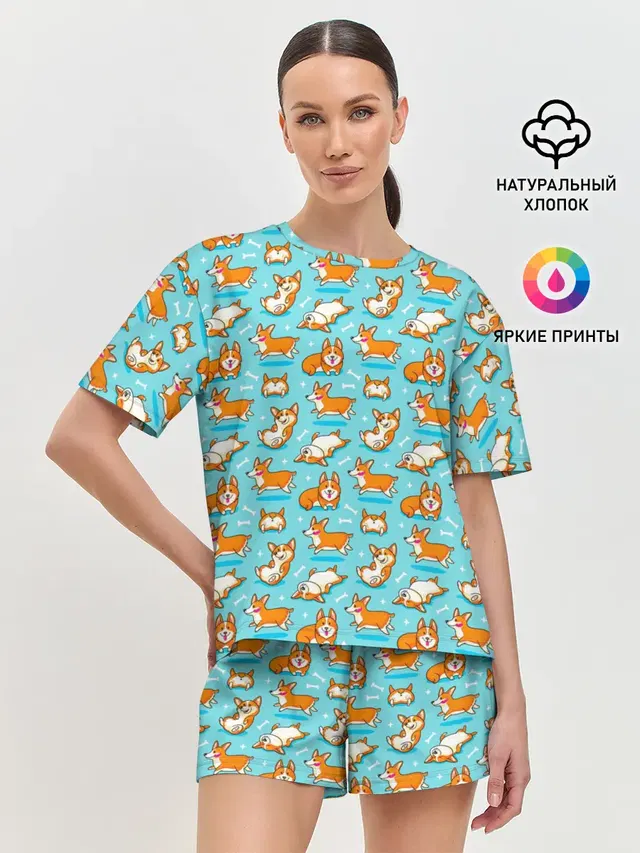 Женская пижама с шортами