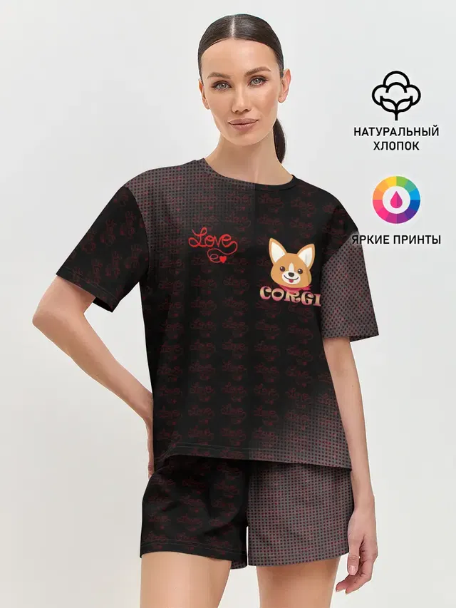 Женская пижама с шортами