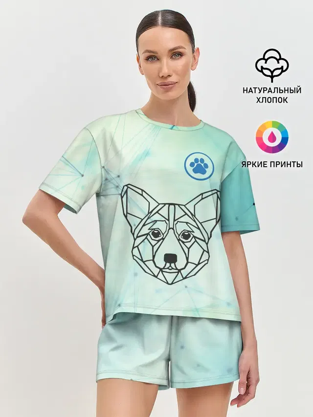 Женская пижама с шортами