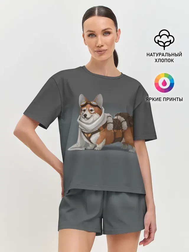 Женская пижама с шортами