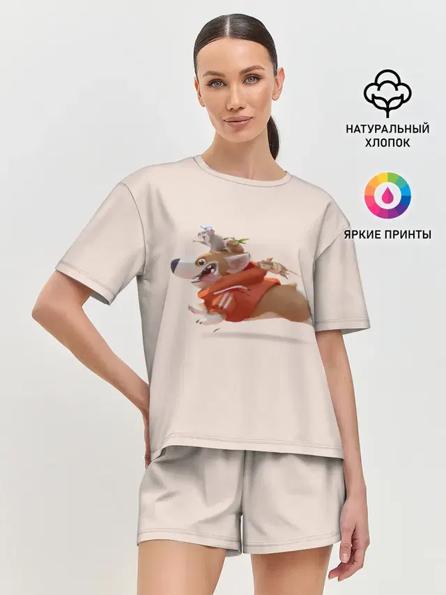 Женская пижама с шортами