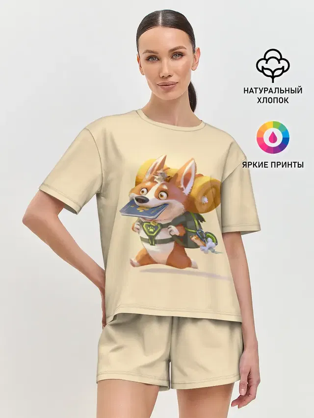 Женская пижама с шортами
