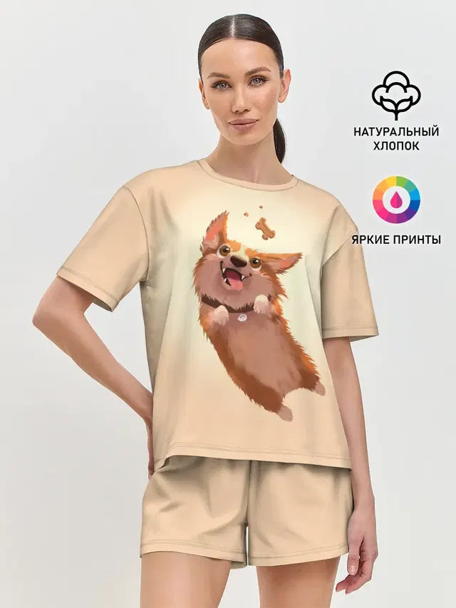 Женская пижама с шортами