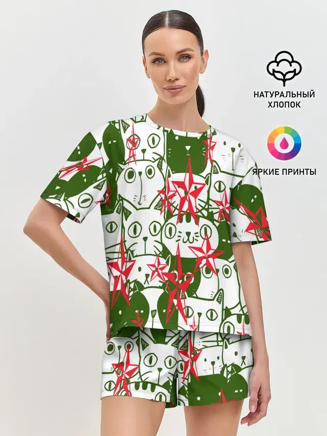 Женская пижама с шортами