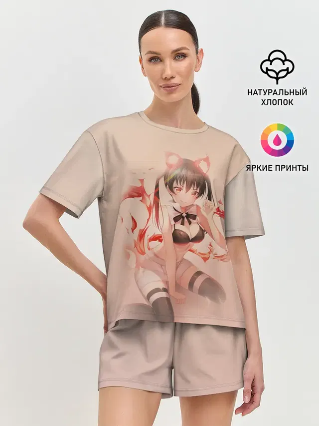 Женская пижама с шортами