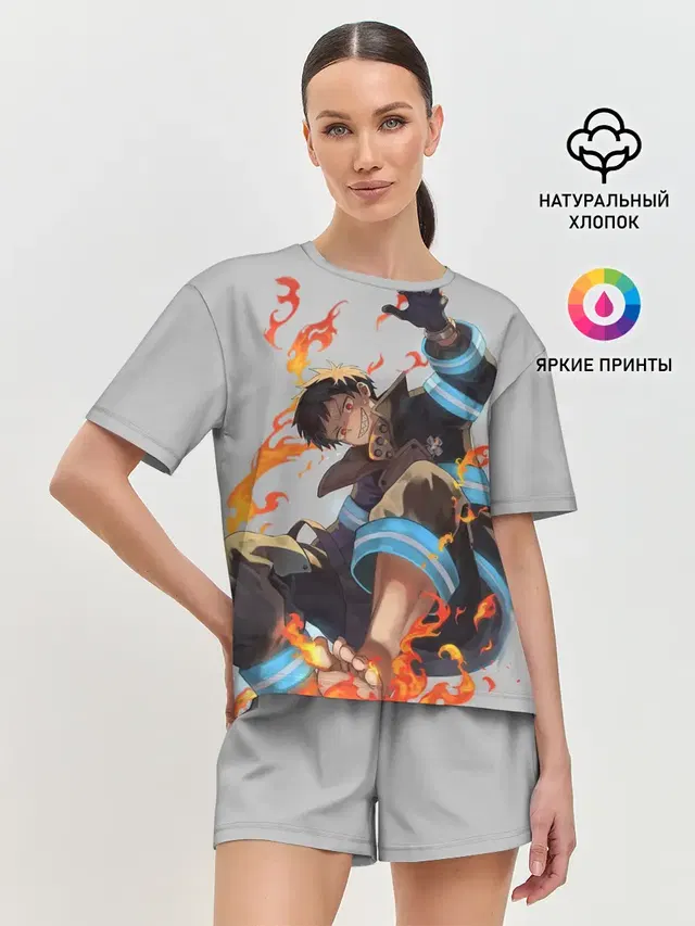 Женская пижама с шортами