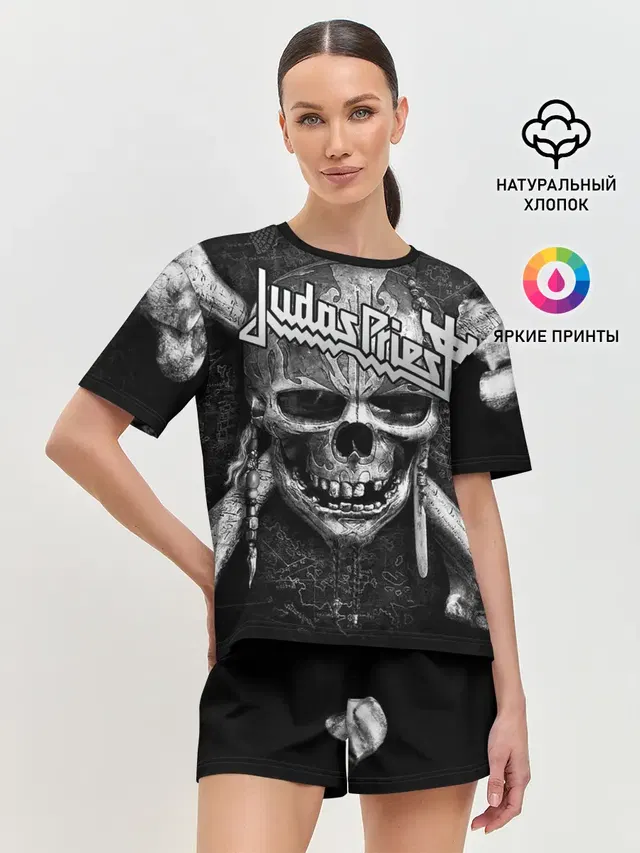 Женская пижама с шортами